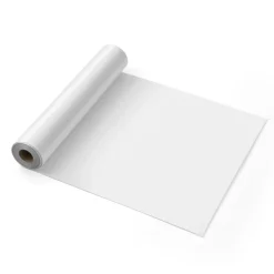 VEVOR Heat Transfer Vinyl, 12 in x 25 ft, Glossy White HTV Iron on Vinyl Roll, Easy to Cut and Weed, Strong Adhesion, Compatible with Cutting Machines, for Various Materials, T-shirts, Pillows, Hats