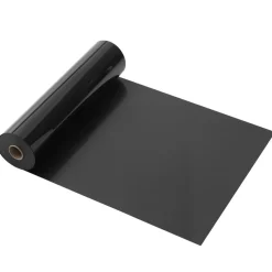 VEVOR Heat Transfer Vinyl, 12 in x 50 ft, Glossy Black HTV Iron on Vinyl Roll, Easy to Cut and Weed, Strong Adhesion, Compatible with Cutting Machines, for Various Materials, T-shirts, Pillows, Hats