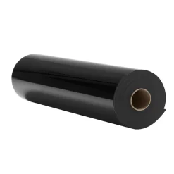 VEVOR Heat Transfer Vinyl, 12 in x 50 ft, Glossy Black HTV Iron on Vinyl Roll, Easy to Cut and Weed, Strong Adhesion, Compatible with Cutting Machines, for Various Materials, T-shirts, Pillows, Hats