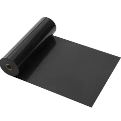 VEVOR Heat Transfer Vinyl, 12 in x 70 ft, Glossy Black HTV Iron on Vinyl Roll, Easy to Cut and Weed, Strong Adhesion, Compatible with Cutting Machines, for Various Materials, T-shirts, Pillows, Hats