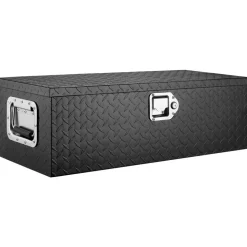VEVOR Heavy Duty Aluminum Truck Bed Tool Box, Diamond Plate Tool Box with Side Handle and Lock Keys, Storage Tool Box Chest Box Organizer for Pickup, RV, Trailer, Truck Bed, 30