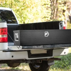 VEVOR Heavy Duty Aluminum Truck Bed Tool Box, Diamond Plate Tool Box with Side Handle and Lock Keys, Storage Tool Box Chest Box Organizer for Pickup, Truck Bed, RV, Trailer, 48