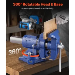 VEVOR Heavy Duty Bench Vise, 6-1/2