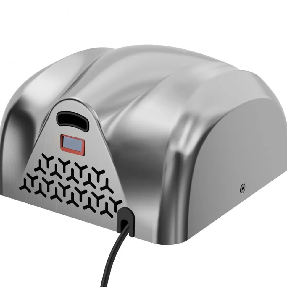 VEVOR Heavy Duty Commercial Hand Dryer, 1300W Automatic High Speed Stainless Steel Warm Wind Hand Blower, 120V Plug In/Hardwired Two Power Options, Compliant for Industry Business Restrooms
