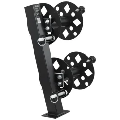 VEVOR Heavy Duty Double Welding Cable Reel, Welding Cable Lead Reels for 150FT 1/0 & 125FT 2/0 Cable, Powder-Coated Steel Reel with Locking Pin for Service Trucks, Fleet Maintenance, Jobsites