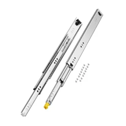 VEVOR Heavy Duty Drawer Slides 20inch, 1 Pair Locking Drawer Slides 250lbs Load Capacity, Side Mount Ball Bearing, 3-Fold Full Extension