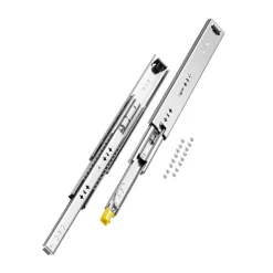 VEVOR Heavy Duty Drawer Slides 16inch, 1 Pair Locking Drawer Slides 250lbs Load Capacity, Side Mount Ball Bearing, 3-Fold Full Extension