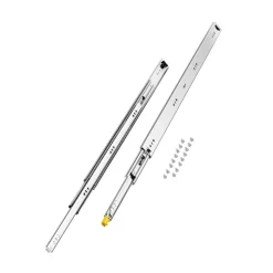 VEVOR Heavy Duty Drawer Slides 36inch, 1 Pair Locking Drawer Slides 250lbs Load Capacity, Side Mount Ball Bearing, 3-Fold Full Extension