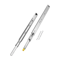 VEVOR Heavy Duty Drawer Slides 30inch, 1 Pair Locking Drawer Slides 250lbs Load Capacity, Side Mount Ball Bearing, 3-Fold Full Extension