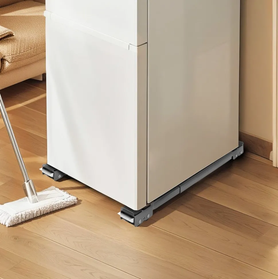 VEVOR Heavy Duty Furniture Appliances Rollers, 660 lbs Total Load, Extendable Appliance Rollers Mobile Washing Machine Base, Fridge Stand Dolly Movers for Refrigerators, Dryers, Dishwashers, White
