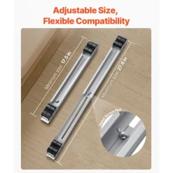 VEVOR Heavy Duty Furniture Appliances Rollers, 660 lbs Total Load, Extendable Appliance Rollers Mobile Washing Machine Base, Fridge Stand Dolly Movers for Refrigerators, Dryers, Dishwashers, White