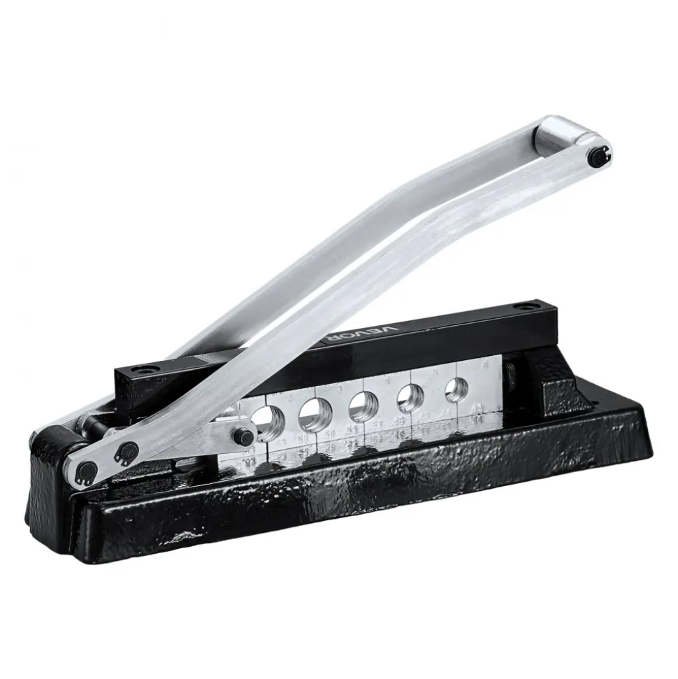 VEVOR Heavy Duty Hose Ferrule Crimping Tool, Standard Bench Hose Crimper with 5 Die Holes & 0.44"-0.63" Crimping Range for PVC Rubber Hoses, Air Hoses Crimping Repair Kit (Ferrules Not Included)