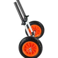 VEVOR Heavy Duty Kayak Cart, 280lbs Load Capacity, Detachable Canoe Trolley Cart with 10'' Solid Tires, Adjustable Width & Top Foam Protection, for Kayaks with Drain Holes of 2.54 cm and Above