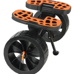 VEVOR Heavy Duty Kayak Cart, 320lbs Load Capacity, Detachable Canoe Trolley Cart with 10'' Solid Tires, Adjustable Brackets & Nonslip Support Foot, for Kayaks Canoes Paddleboards Float Mats Jon Boats