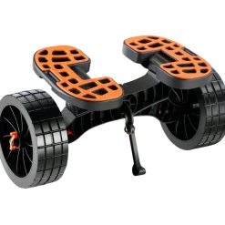 VEVOR Heavy Duty Kayak Cart, 320lbs Load Capacity, Detachable Canoe Trolley Cart with 10'' Solid Tires, Adjustable Brackets & Nonslip Support Foot, for Kayaks Canoes Paddleboards Float Mats Jon Boats