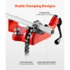 VEVOR Heavy-Duty Pipe Chain Vise, 1/4" - 6" Pipe Capacity, 28" Rugged Chain & Cast Iron Base, Industrial-Grade Pipe Clamping for Plumbing, Automotive Repairs, Metalworking
