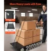 VEVOR Heavy Duty Platform Truck, 2000 lbs Capacity, Industrial Steel Flatbed Cart with Swivel Wheels and Handle, Platform Hand Push Truck Dolly, Easy Storage, for Luggage Moving, 60 x 27.6 x 42.9 in