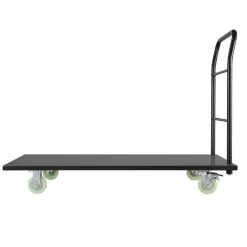 VEVOR Heavy Duty Platform Truck, 2000 lbs Capacity, Industrial Steel Flatbed Cart with Swivel Wheels and Handle, Platform Hand Push Truck Dolly, Easy Storage, for Luggage Moving, 60 x 27.6 x 42.9 in