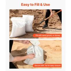 VEVOR Heavy Duty Sand Bags, 50Pack 16