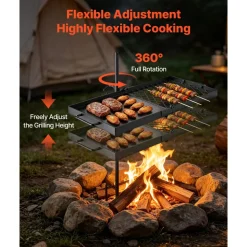 VEVOR Heavy Duty Swivel Campfire Grill, 24