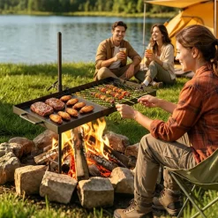 VEVOR Heavy Duty Swivel Campfire Grill, 24
