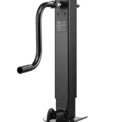 VEVOR Heavy-Duty Trailer Jack, 12,000 lbs Load Capacity, Sidewind Square Direct Weld-on Trailer Jack with Handle Crank, Adjustable Drop Leg, 26-Inch Travel for Lifting RV, Utility, Yacht Trailers