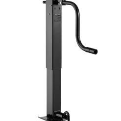 VEVOR Heavy-Duty Trailer Jack, 12,000 lbs Load Capacity, Sidewind Square Direct Weld-on Trailer Jack with Handle Crank, Adjustable Drop Leg, 26-Inch Travel for Lifting RV, Utility, Yacht Trailers