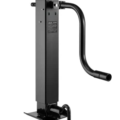 VEVOR Heavy-Duty Trailer Jack, 12,000 lbs Load Capacity, Sidewind Square Direct Weld-on Trailer Jack with Handle Crank, Adjustable Drop Leg, 26-Inch Travel for Lifting RV, Utility, Yacht Trailers