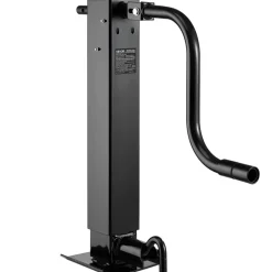 VEVOR Heavy-Duty Trailer Jack, 12,000 lbs Load Capacity, Sidewind Square Direct Weld-on Trailer Jack with Handle Crank, Adjustable Drop Leg, 26-Inch Travel for Lifting RV, Utility, Yacht Trailers