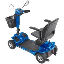 VEVOR Heavy-Duty 4 Wheel Mobility Scooter for Adults & Seniors - Folding Electric Powered Mobility Scooter & 12 Mile Long Range, Travel Scooter with 9° Climbing Capacity, 265lb Capacity