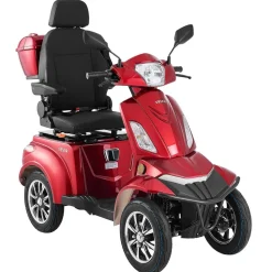 VEVOR Heavy Duty 4-Wheel Mobility Scooters for Seniors & Adults, 500lbs Capacity, 21.5 Miles 3-Speed Long Range, 1000W All Terrain Electric Recreational Scooter Wheelchair, 20° Max Climbing Capacity