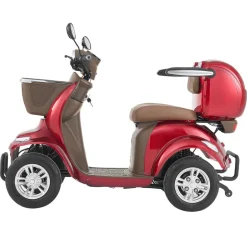 VEVOR Heavy Duty 4-Wheel Mobility Scooters for Seniors & Adults, 500lbs Capacity, 21.5 Miles 3-Speed Long Range, 1000W All Terrain Electric Recreational Scooter Wheelchair, 20° Max Climbing Capacity