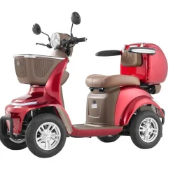 VEVOR Heavy Duty 4-Wheel Mobility Scooters for Seniors & Adults, 500lbs Capacity, 21.5 Miles 3-Speed Long Range, 1000W All Terrain Electric Recreational Scooter Wheelchair, 20° Max Climbing Capacity