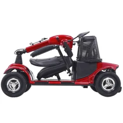 VEVOR Heavy-Duty 4 Wheel Mobility Scooter for Adults & Seniors - Folding Electric Powered Mobility Scooter & 12 Mile Long Range, All Terrain Travel Scooter with 9° Climbing Capacity, 265lb Capacity