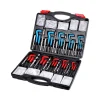 VEVOR Helicoil Thread Repair Kit, 338-Piece SAE and Metric Rethreading Tool Kit, M5, M6, M8, M10, M12, 1/4", 5/16", 3/8", 7/16", 1/2", HSS Drill Bits Thread Inserts Taps Breakoff Installation Tools