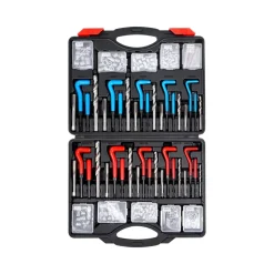 VEVOR Helicoil Thread Repair Kit, 338-Piece SAE and Metric Rethreading Tool Kit, M5, M6, M8, M10, M12, 1/4