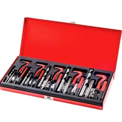 VEVOR Helicoil Thread Repair Kit, 166-Piece Metric HSS Drill Helicoil Repair Kit, M5 M6 M8 M10 M12 Heli Coil Rethreading Tool Kit with HSS Drill Bits Thread Inserts Taps Breakoff Installation Tools