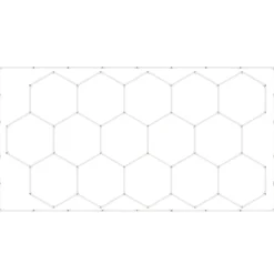 VEVOR Hexagon Garage Lights, 66300LM, 6500K 15 Grid Systems Honeycomb Hexagonal Garage LED Lights, DIY Cool White Car Detailing Garage Ceiling Lighting Bright Shop Light for Gym Basement Workshop