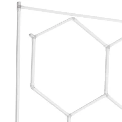 VEVOR Hexagon Garage Lights, 66300LM, 6500K 15 Grid Systems Honeycomb Hexagonal Garage LED Lights, DIY Cool White Car Detailing Garage Ceiling Lighting Bright Shop Light for Gym Basement Workshop
