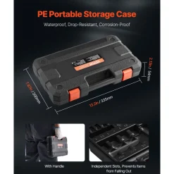 VEVOR Hex Bit Socket Set, 32-Piece, S2 Alloy Steel and Cr-V Steel, Standard SAE and Metric, 1/4 in, 3/8 in, and 1/2 in Drives, with Enhanced Storage Case, Allen Socket Set for Mechanics, Auto Repair