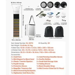 VEVOR Highbanker Gold Panning Kit, 50