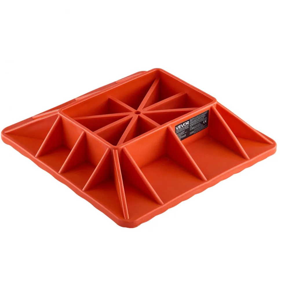 VEVOR High Lift Jack Base and Handle Keeper, 11.6" x 11.6" Off Road Jack Stand Base with 7000 Pound Capacity, Heavy-Duty Farm Jacks Support Stand for Most Jacks with 7.3" x 4.7" Base, Red