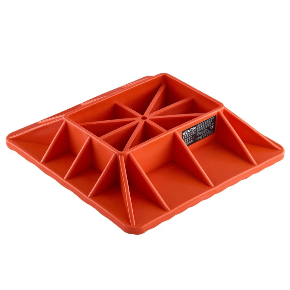 VEVOR High Lift Jack Base and Handle Keeper, 11.6" x 11.6" Off Road Jack Stand Base with 7000 Pound Capacity, Heavy-Duty Farm Jacks Support Stand for Most Jacks with 7.3" x 4.7" Base, Red