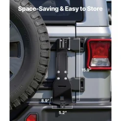 VEVOR High Lift Jack Mount Bracket, Farm Jack Holder Mounting Bracket Kit, Mount Carrier for Off Road Heavy-Duty Jacks, Compatible With YJ (1986-1996), TJ (1997-2006), JK (2006-2018), JL (2018-2024)
