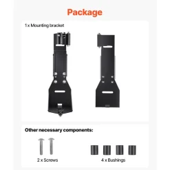 VEVOR High Lift Jack Mount Bracket, Farm Jack Holder Mounting Bracket Kit, Mount Carrier for Off Road Heavy-Duty Jacks, Compatible With YJ (1986-1996), TJ (1997-2006), JK (2006-2018), JL (2018-2024)