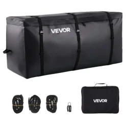 VEVOR Hitch Cargo Carrier Bag, Waterproof 840D PVC, 60.24 x 24.02 x 35.94 in (30 Cubic Feet), Heavy Duty Cargo Bag for Truck Bed Storage with Reinforced Straps, Suitable for Car SUV Vans Hitch Basket