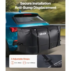 VEVOR Hitch Cargo Carrier Bag, Waterproof 840D PVC, 60.24 x 24.02 x 35.94 in (30 Cubic Feet), Heavy Duty Cargo Bag for Truck Bed Storage with Reinforced Straps, Suitable for Car SUV Vans Hitch Basket