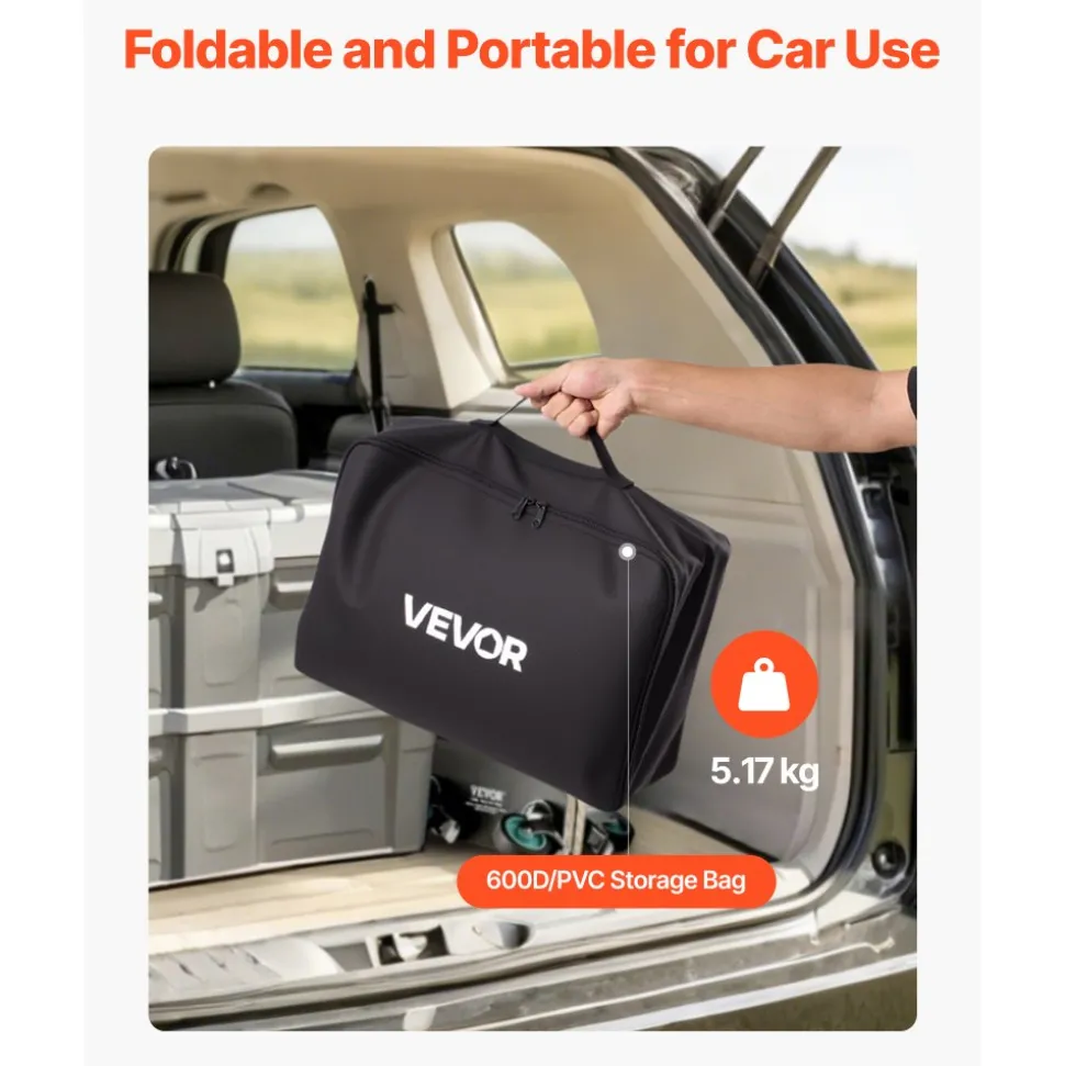 VEVOR Hitch Cargo Carrier Bag, Waterproof 840D PVC, 60.24 x 24.02 x 35.94 in (30 Cubic Feet), Heavy Duty Cargo Bag for Truck Bed Storage with Reinforced Straps, Suitable for Car SUV Vans Hitch Basket