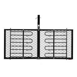 VEVOR Hitch Cargo Carrier with Bike Racks, 62" x 20" x 3" Hitch Mount Cargo Carrier for 2 Mountain Bikes, 500LBS Capacity High-Strength Steel Rear Luggage Basket Fits 2" Receiver for SUVs Pickups