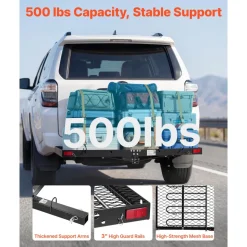 VEVOR Hitch Cargo Carrier with Bike Racks, 62